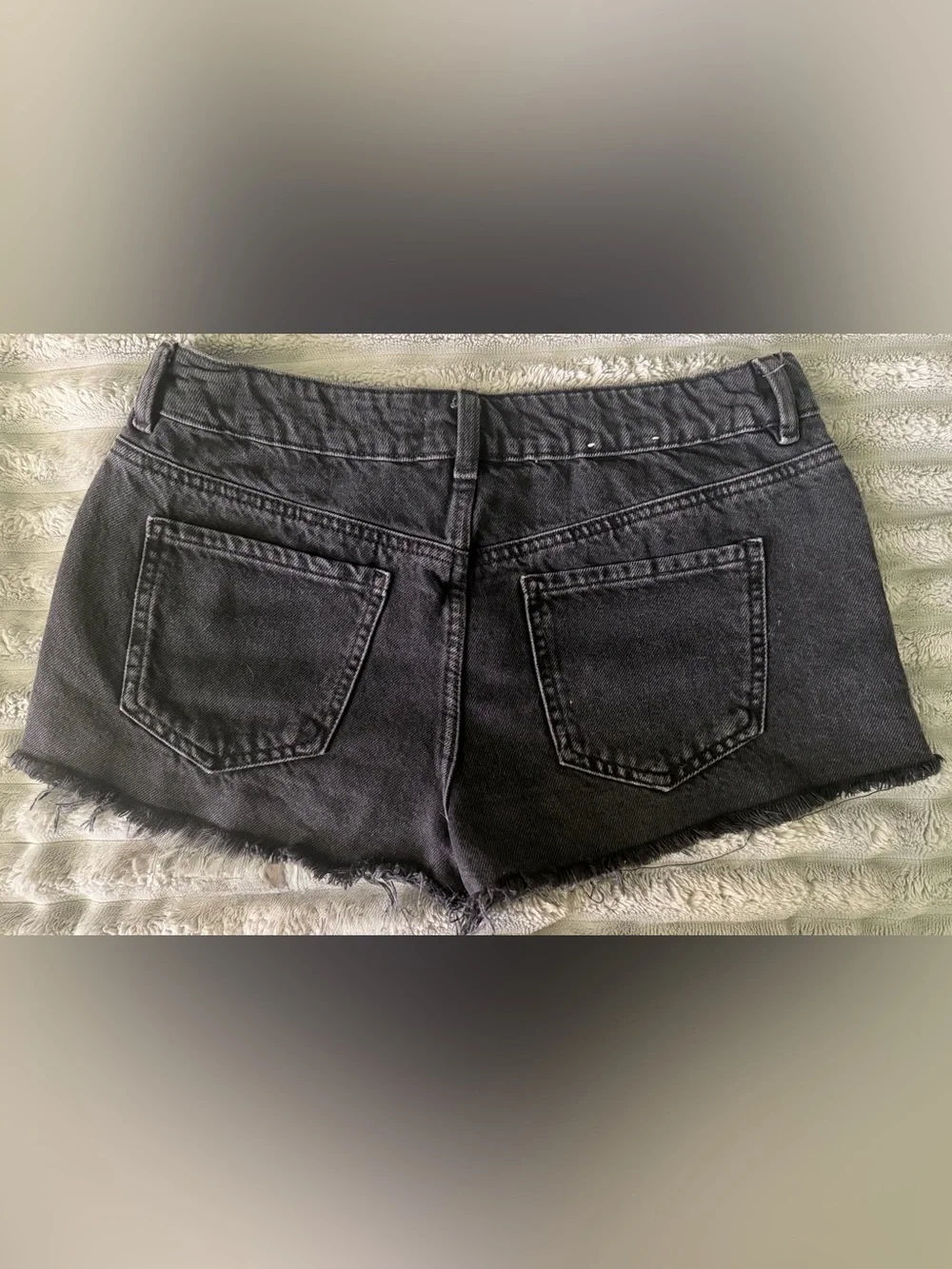 Garage Black Denim Jean Shorts